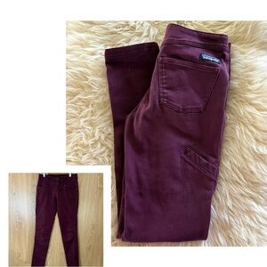 Women's Burgundy Jeans